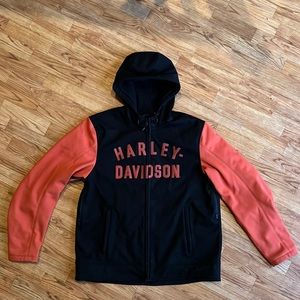 Harley-Davidson Deflector Hooded Riding Fleece, size large